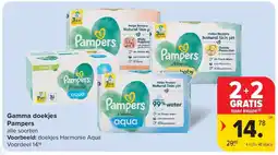 Carrefour Gamma doekjes Pampers aanbieding