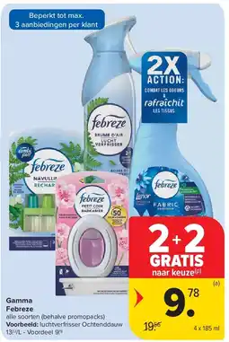 Carrefour Gamma Febreze aanbieding