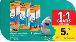Carrefour Uitwisbare pen Illusion + 2 vullingen aanbieding