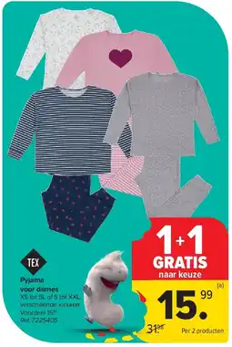 Carrefour Pyjama voor dames aanbieding