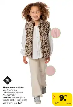 Carrefour Hemd voor meisjes aanbieding