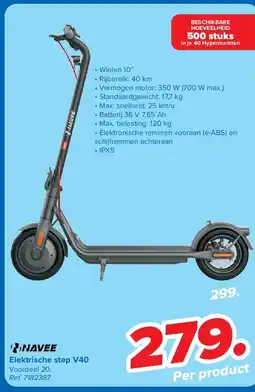 Carrefour Elektrische step V40 aanbieding