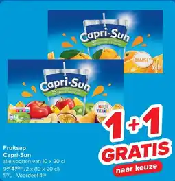 Carrefour Fruitsap Capri-Sun aanbieding