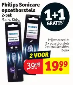 Kruidvat Philips Sonicare Opzetborstels aanbieding