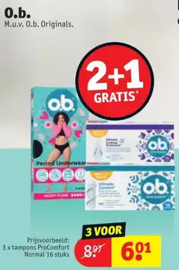 Kruidvat O.b. aanbieding