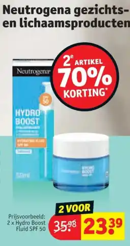 Kruidvat Neutrogena Gezichts en Lichaamsproducten aanbieding