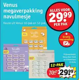 Kruidvat Venus Megaverpakking Navulmesje aanbieding