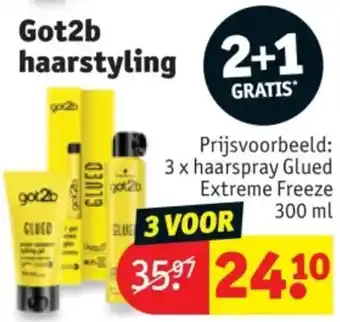 Kruidvat Got2b Haarstyling aanbieding