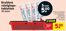 Kruidvat Kruidvat Reinigings tabletten aanbieding