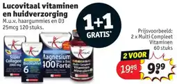 Kruidvat Lucovitaal vitaminen en huidverzorging aanbieding
