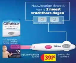 Kruidvat ClearBlue Digitale Ovulatietest aanbieding