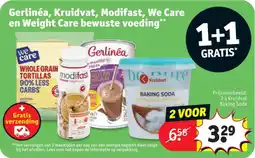 Kruidvat Gerlinéa, Kruidvat, Modifast, We Care en Weight Care bewuste voeding aanbieding