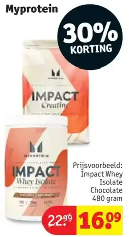 Kruidvat Myprotein aanbieding