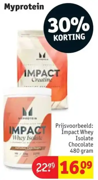 Kruidvat Myprotein aanbieding