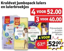 Kruidvat Kruidvat jumbopack luiers en luierbroekjes aanbieding