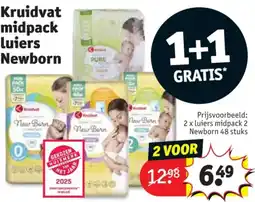 Kruidvat Kruidvat midpack Newborn Luiers aanbieding