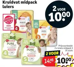 Kruidvat Kruidvat midpack Luiers aanbieding