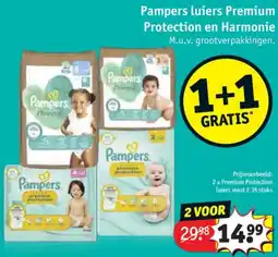 Kruidvat Pampers luiers Premium Protection en Harmonie aanbieding