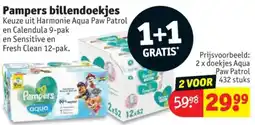 Kruidvat Pampers billendoekjes aanbieding
