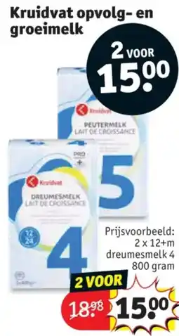 Kruidvat Kruidvat Opvolg en Groeimelk aanbieding