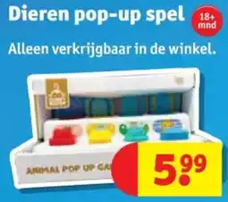 Kruidvat Dieren Pop Up Spel aanbieding
