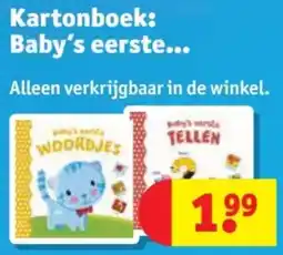 Kruidvat Kartonboek: Baby's Eerste aanbieding