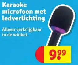 Kruidvat Karaoke microfoon met ledverlichting aanbieding