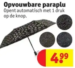 Kruidvat Opvouwbare Paraplu aanbieding