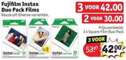 Kruidvat Fujifilm Instax Duo Pack Films aanbieding