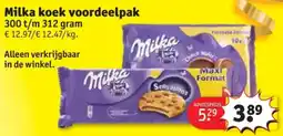 Kruidvat Milka koek voordeelpak aanbieding