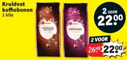 Kruidvat Kruidvat koffiebonen aanbieding