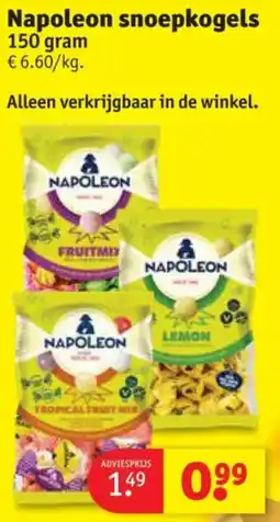 Kruidvat Napoleon snoepkogels aanbieding