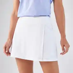 Decathlon Tennisrokje voor dames Dry 500 wit aanbieding