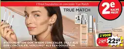 Kruidvat 2 x concealer True Match Radiant aanbieding
