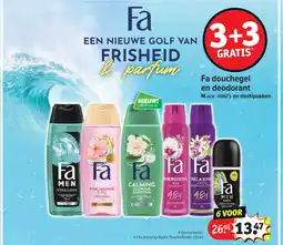 Kruidvat 6 x Fa deospray Mystic Passionflower 150 ml aanbieding