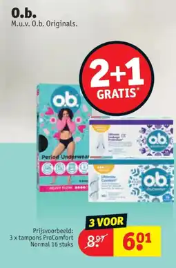 Kruidvat 3 x tampons ProComfort Normal 16 stuks aanbieding