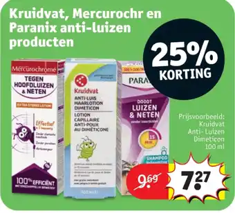 Kruidvat Kruidvat Anti- Luizen Dimeticon 100 ml aanbieding