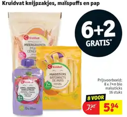 Kruidvat 8 x 7+m bio maïssticks 16 stuks aanbieding