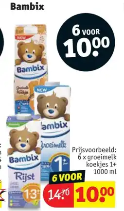 Kruidvat 6 x groeimelk koekjes 1+ 1000 ml aanbieding