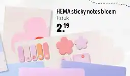Jumbo HEMA sticky notes bloem 1 stuk aanbieding