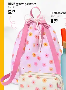 Jumbo HEMA gymtas polyester 1 stuk aanbieding