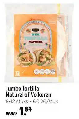 Jumbo Jumbo Tortilla Naturel of Volkoren aanbieding