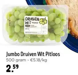 Jumbo Jumbo Druiven Wit Pitloos aanbieding