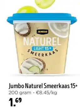 Jumbo Jumbo Naturel Smeerkaas 15+ aanbieding