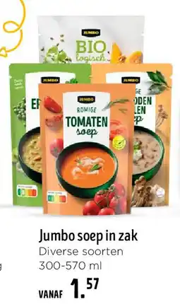 Jumbo Jumbo soep in zak aanbieding