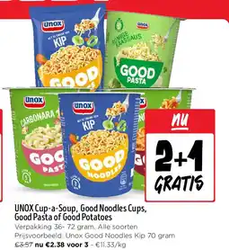 Jumbo UNOX Cup-a-Soup, Good Noodles Cups, Good Pasta of Good Potatoes aanbieding
