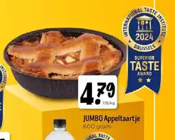 Jumbo JUMBO Appeltaartje 600 gram aanbieding