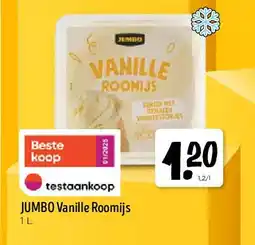 Jumbo JUMBO Vanille Roomijs 1 L aanbieding