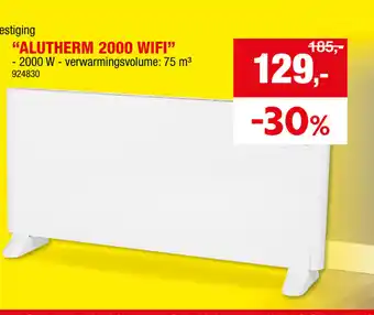Hubo ALUTHERM 2000 WIFI aanbieding