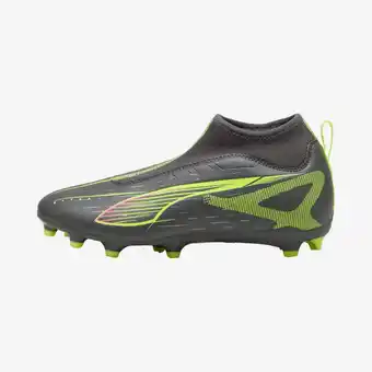 Decathlon Voetbalschoenen zonder veters voor kinderen Ultra 5 Match FG/AG grijs aanbieding